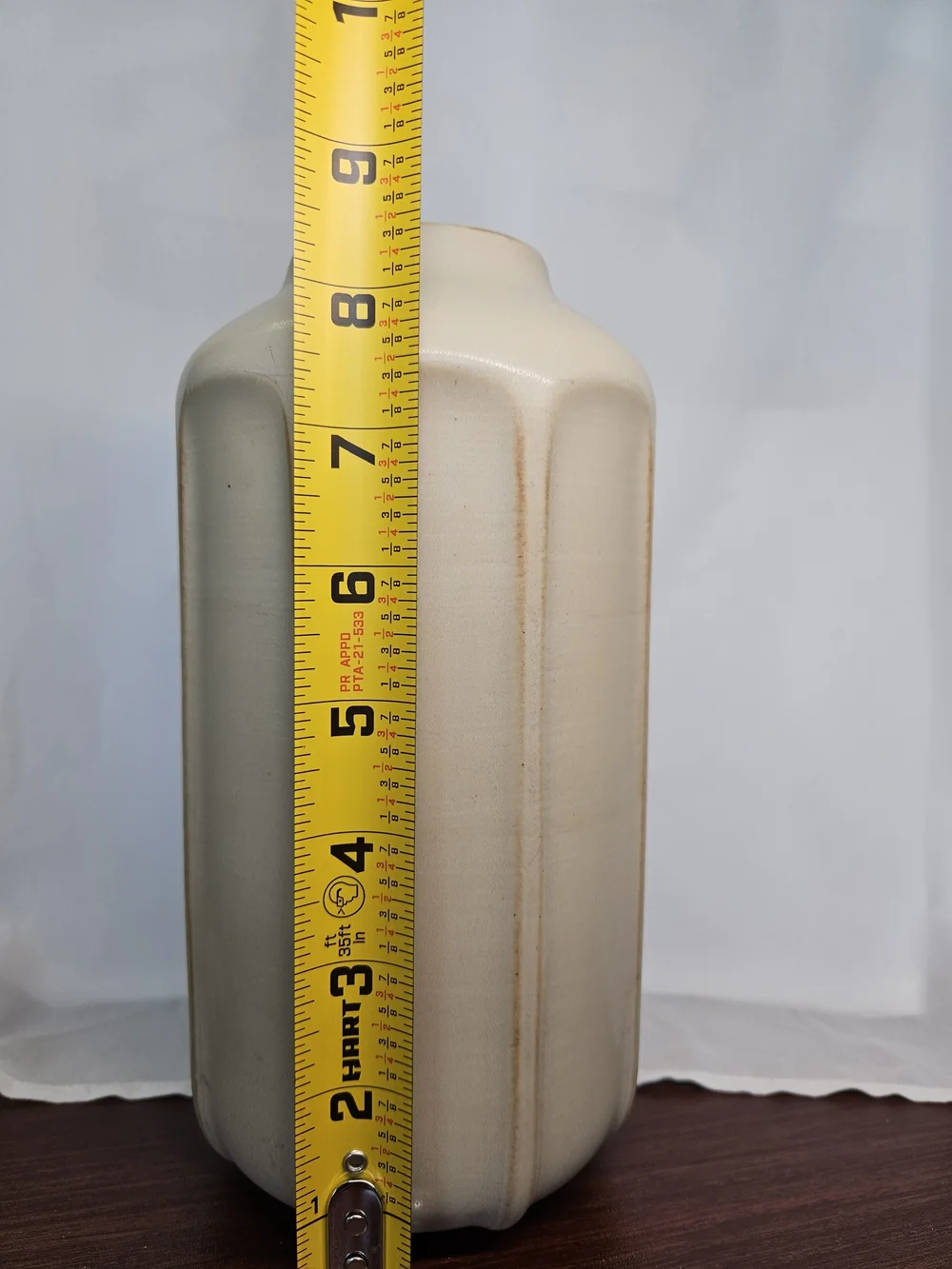 Hearth & Hand Cream Ceramic Fluted Vase